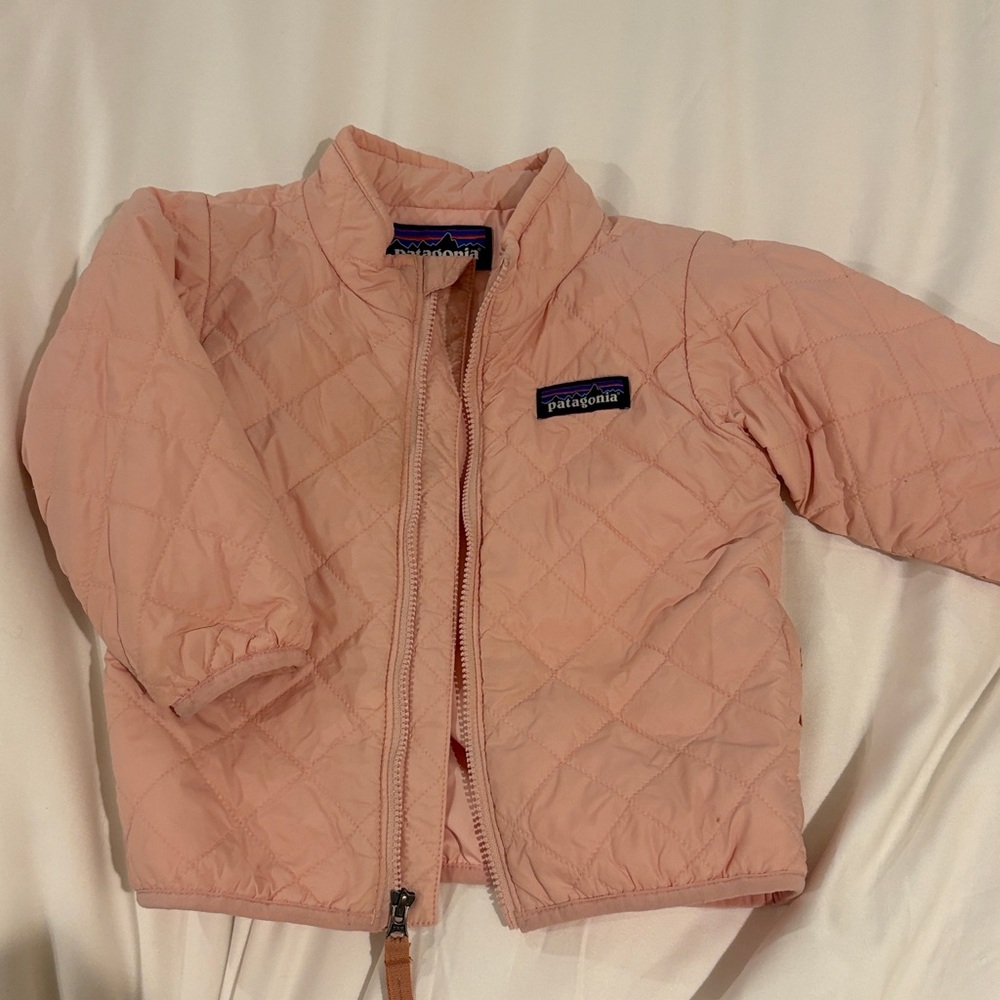 Patagonia Light Pink Kids Puffer Jacket